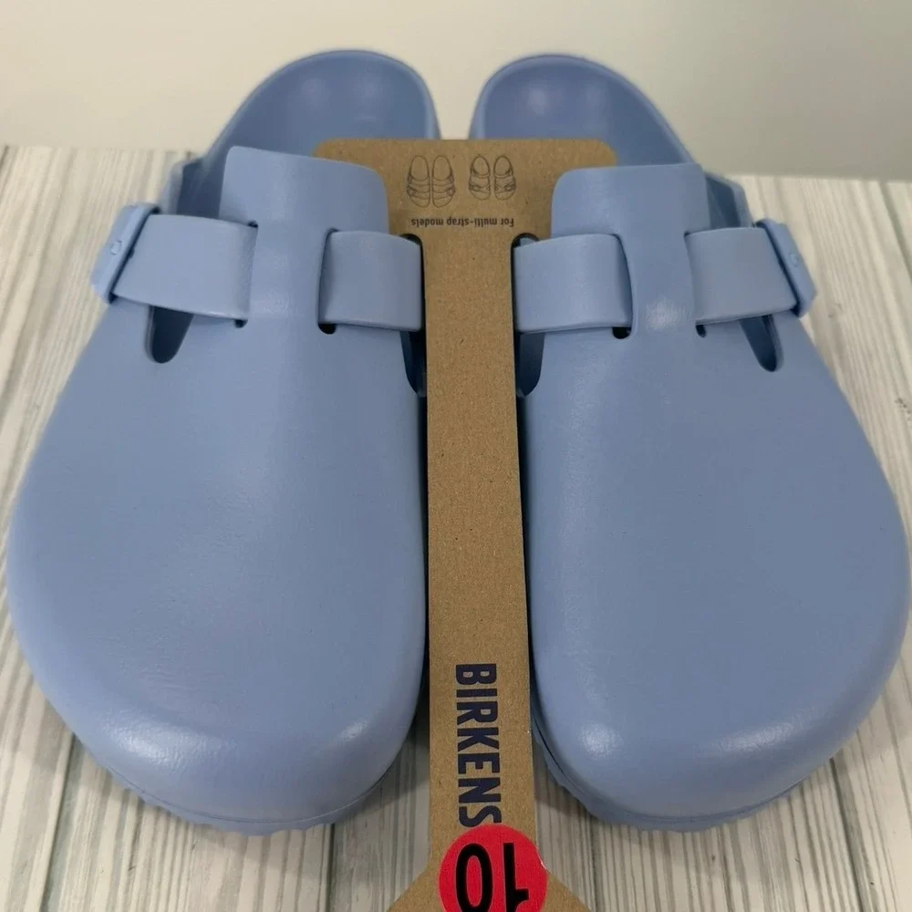 Birkenstock Boston EVA Essentials Clogs Mule Elemental Blue Adjustable Shoes 10